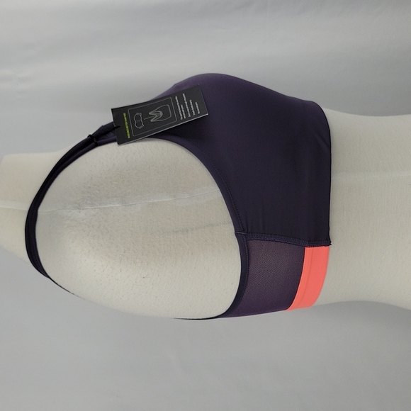 Nike Dri Fit Medium Support Sport Bra purole & Coral Size XLarge NWT - Picture 5 of 12